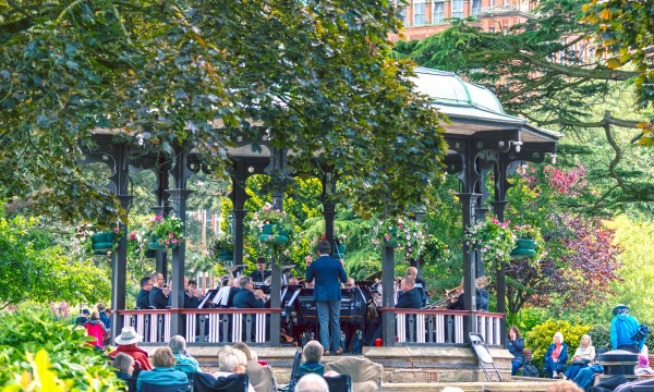 Derwent Brass are performing in the bandstand of the beautiful Belper River Gardens as part of ‘Larks in the Park’ 2026
