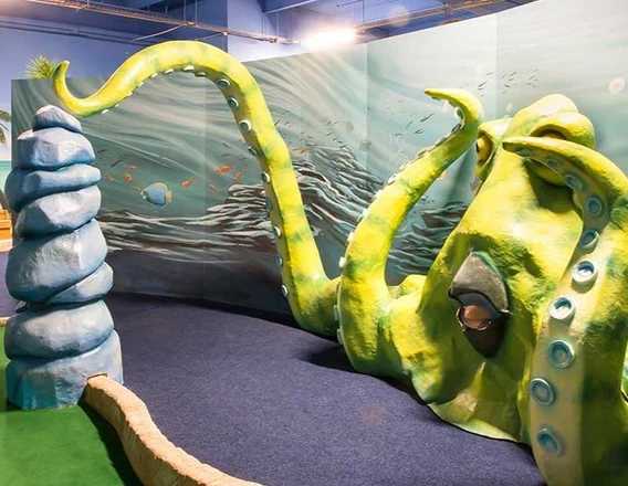 Book Paradise Island Adventure Golf tickets and play one of the best crazy golf courses in Derby