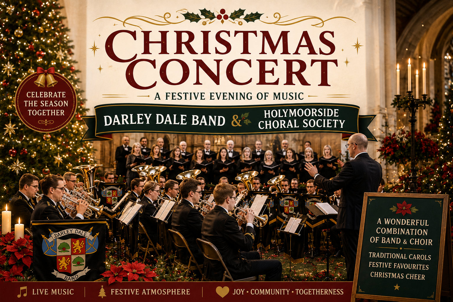 Christmas Concert: Darley Dale Band & Holymoorside Choir