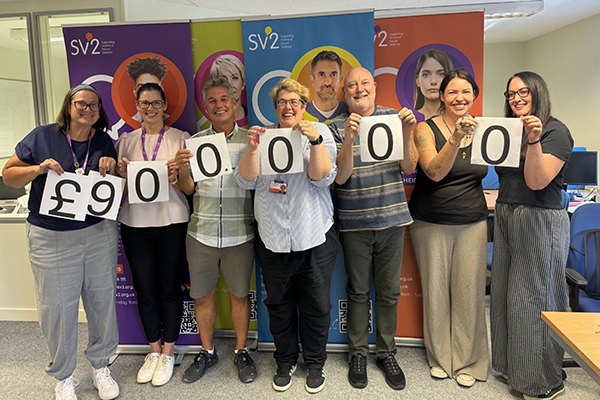 Charity SV2 receives nearly £900,000