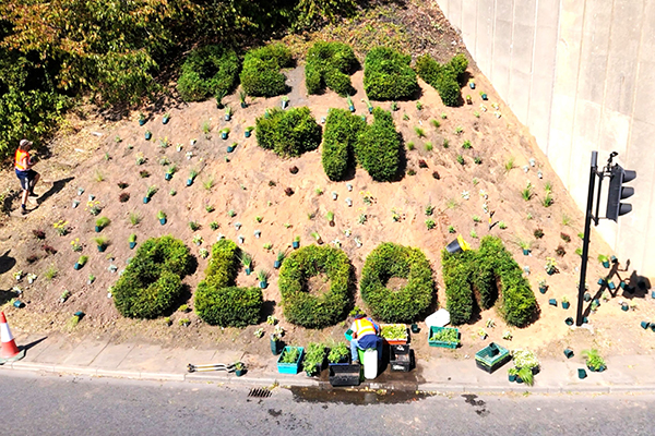 Derby in Bloom planting restores landmark city gateway