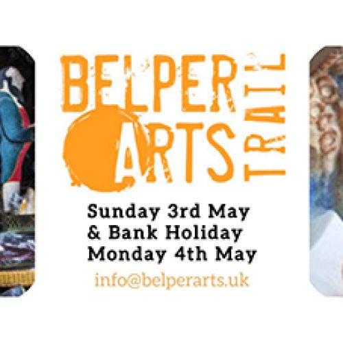 I’ts the 13th year celebrations of the Belper Arts Trail Sun 3rd & Bank Holiday Mon 4th May 2026.