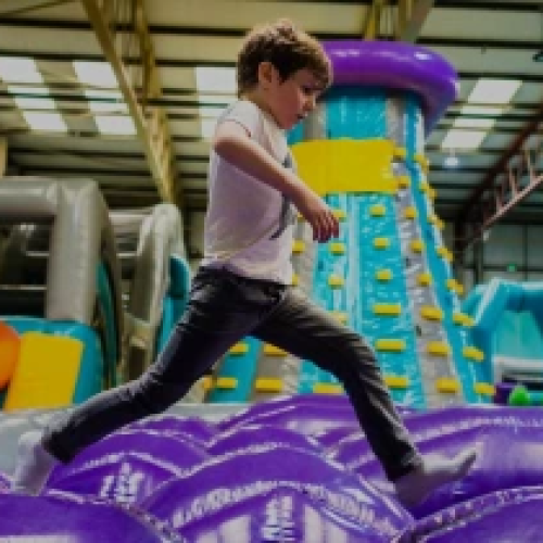 Get the kids down to Jumpin Fun Inflatable Park Derby this Easter holidays, hours of fun!