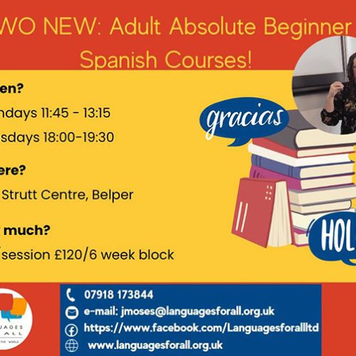 Fancy learning Spanish in Belper?