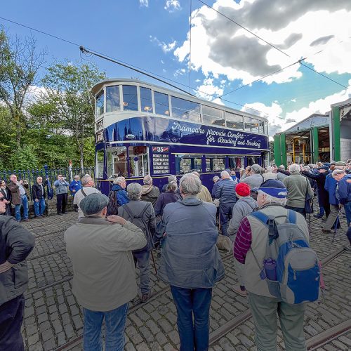 A Century In The Making – The Grand Unveiling of the Restored â€˜Bluebirdâ€™ Tram at Crich Tramway Villageâ€